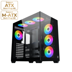 XIGMATEK AQUA V AIR ARGB Mid Tower Case Black